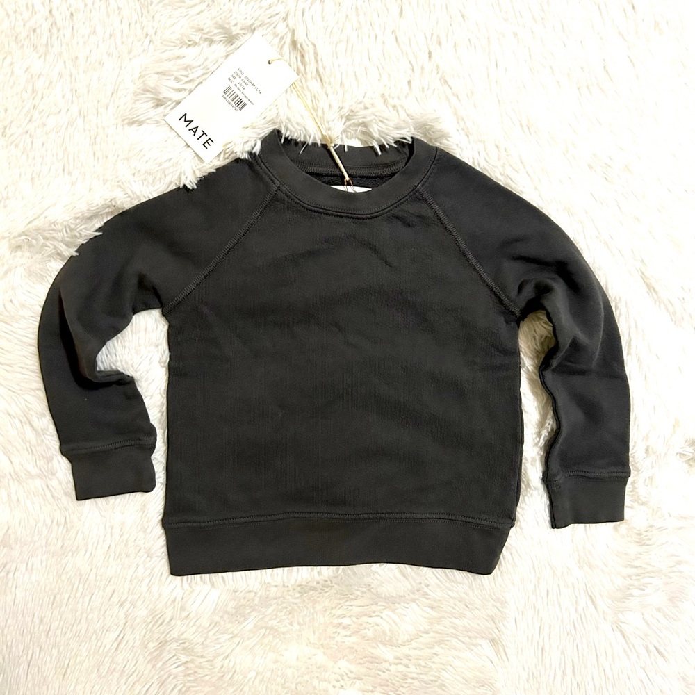 Mate The Label Mini Organic Cotton Terry Raglan Sweatshirt